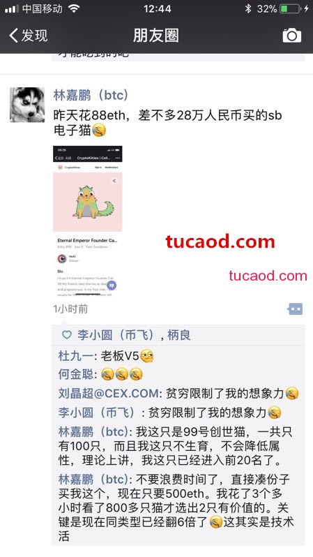 以太坊买猫林嘉鹏买创世猫