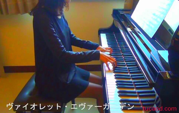 紫罗兰永恒花园钢琴版 OP Sincerely ED みちしるべ_钢琴panpiano