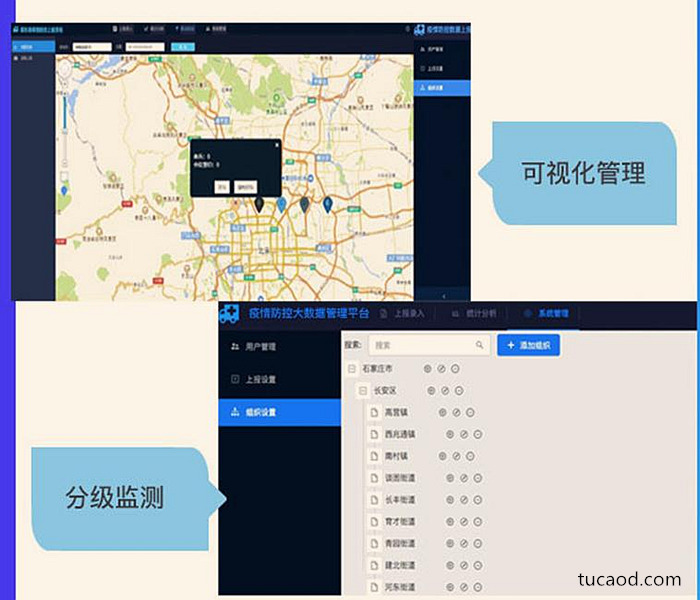 地图巡查和分级管理:可视化管理,分级检测