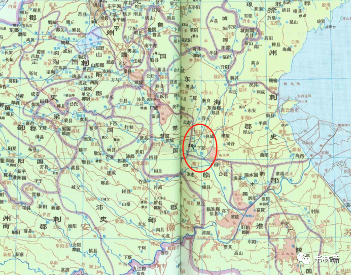 640-17 下邳地图 张良 刘邦
