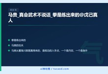 马贵_真会武术不说话_拳是练出来的@戊己真人-Ai神吐槽